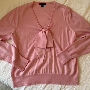 J.CREW pink v-neck sweater